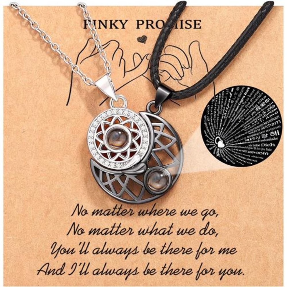 Couple Necklace for Boyfriend/Girlfriend/Husband/Man/Soulmate, Anniversary Gifts